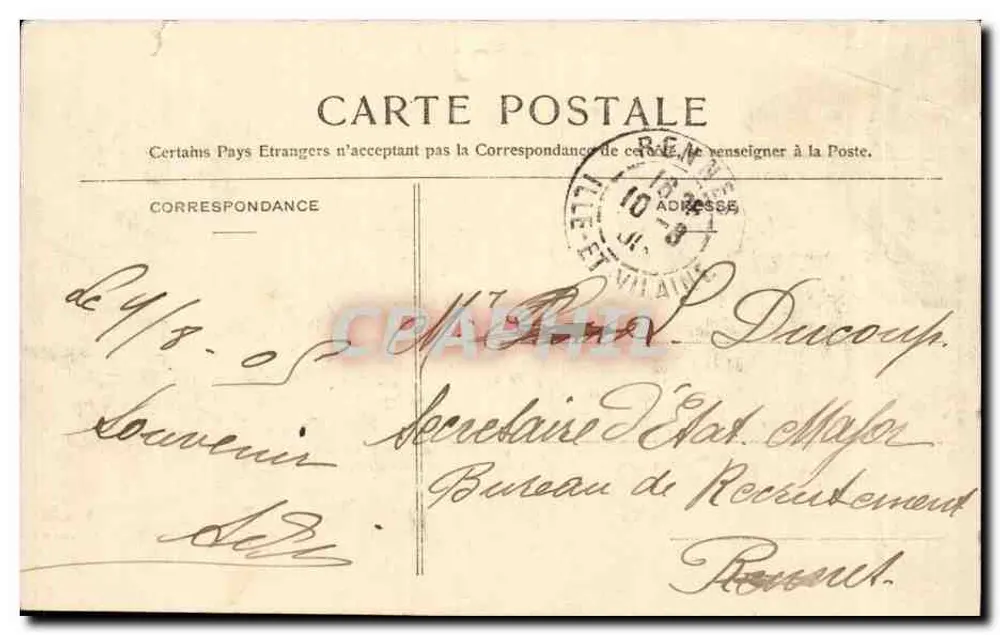 Saint-Mihiel — Pont sur la Meuse — éditeur Colin, St-Mihiel, n° 658 - Verso
