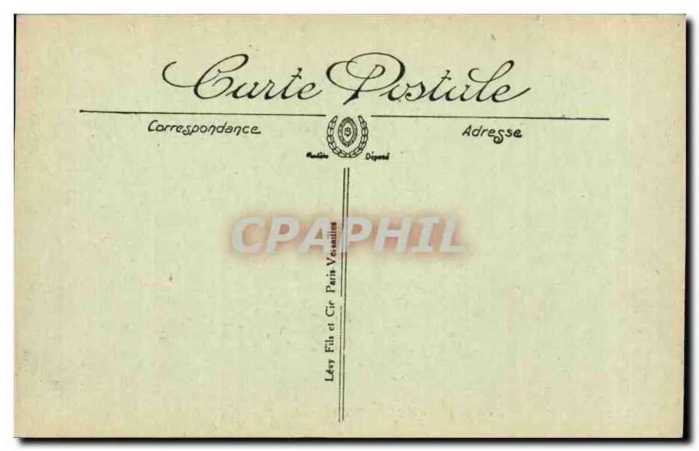Biarritz — Vista da Praia com Maré Baixa — L.L. - Verso