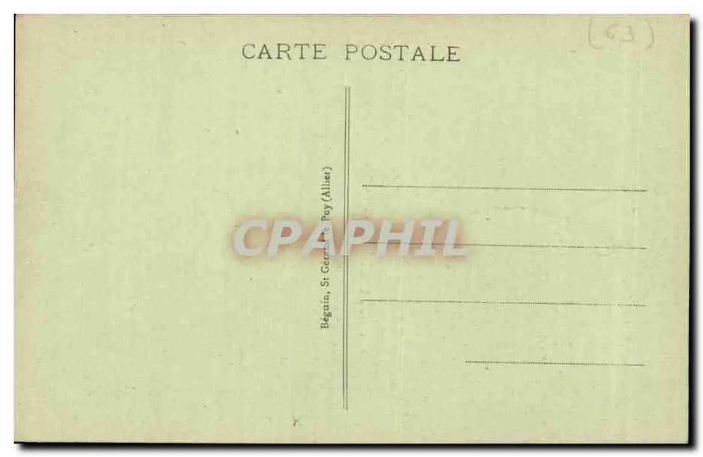 As Ruínas de CHATEAU-ROCHER — Auvergne pitoresca — Ideal, n° 2820 - Verso