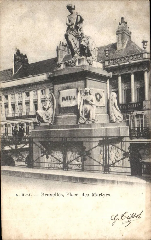 Bruxelas — Place des Martyrs — G. Cissol - Frente
