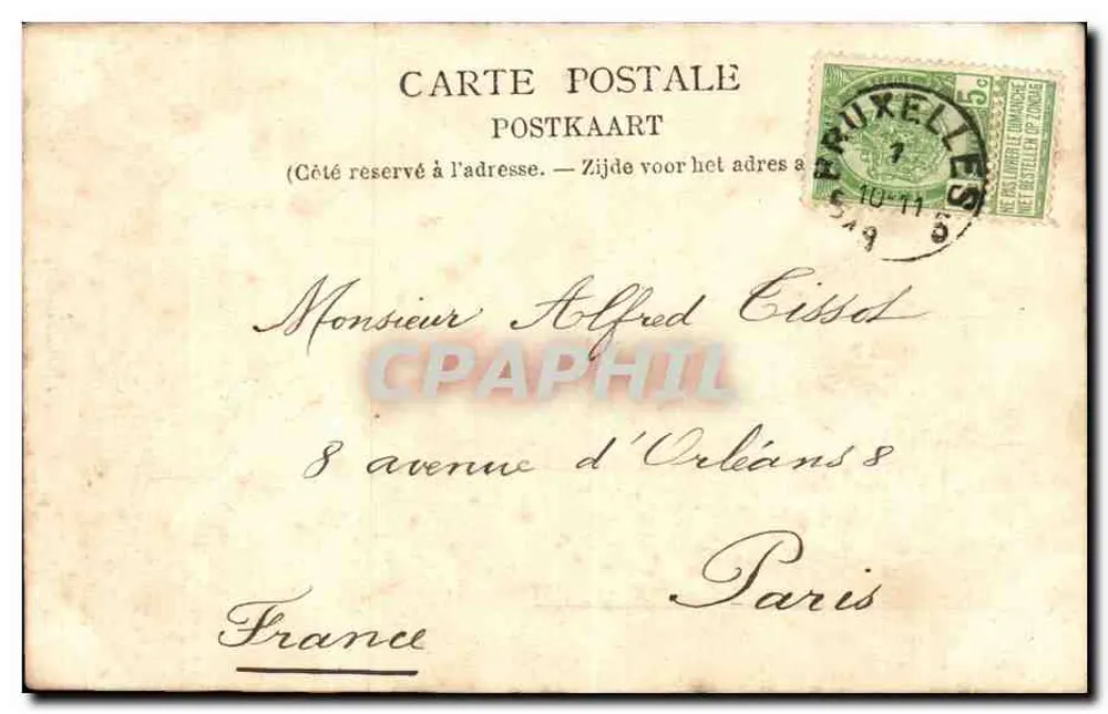 Bruxelas — Place des Martyrs — G. Cissol - Verso