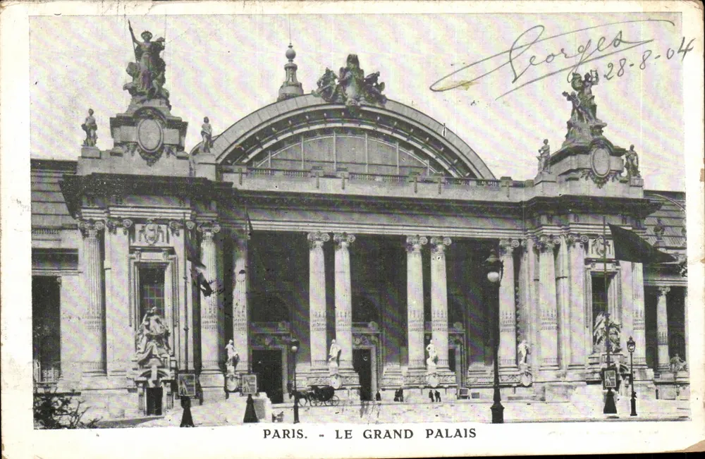 Paris - O Grande Palácio — vista arquitetônica — Imp. P. Schneider e Cie, Paris - Frente