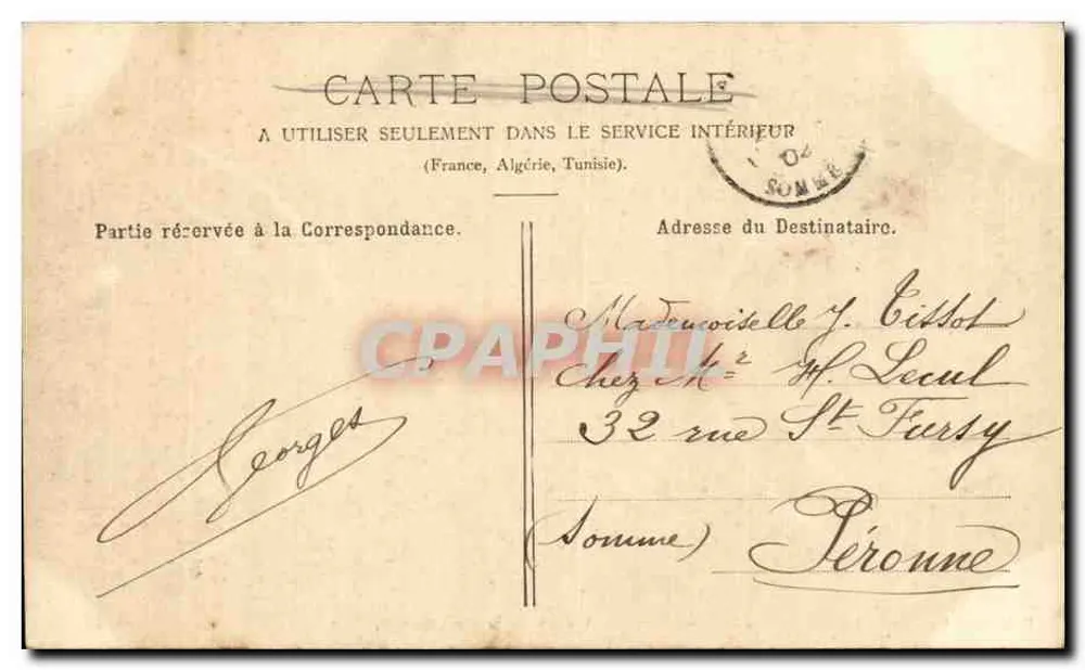 Paris — Arene da Rua Monge — P. Marmuse, n° 216 - Verso