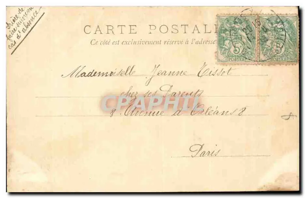 Paris — A rue de Rivoli com um afastamento de 50 centavos — Editor não identificado, n° 36 - Verso