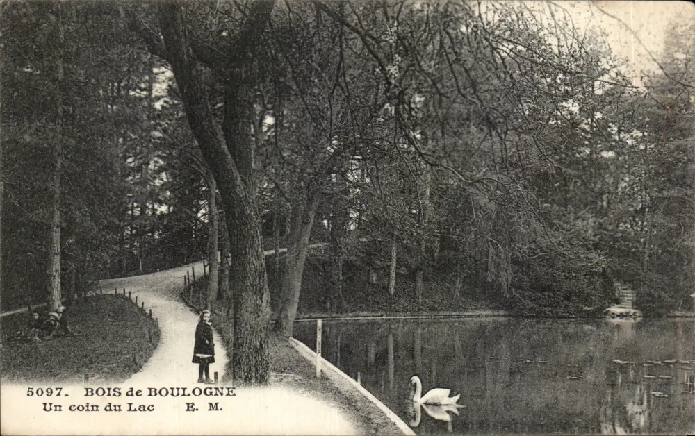 Bois de Boulogne — Ein Eck des Sees — E. M. n° 5097 - Vorderseite
