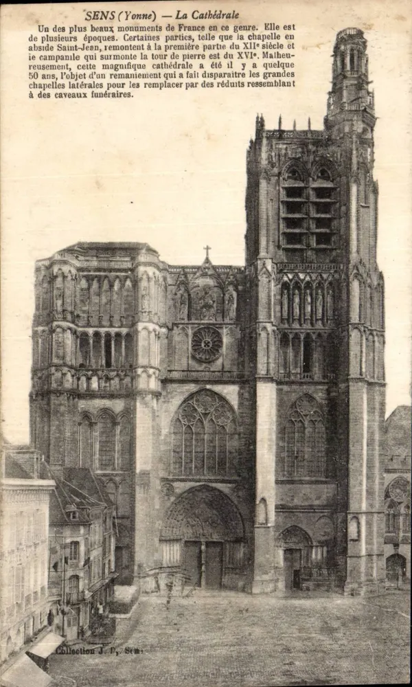 Sens (Yonne) — A Catedral — Coleção J.P. Sén. - Frente