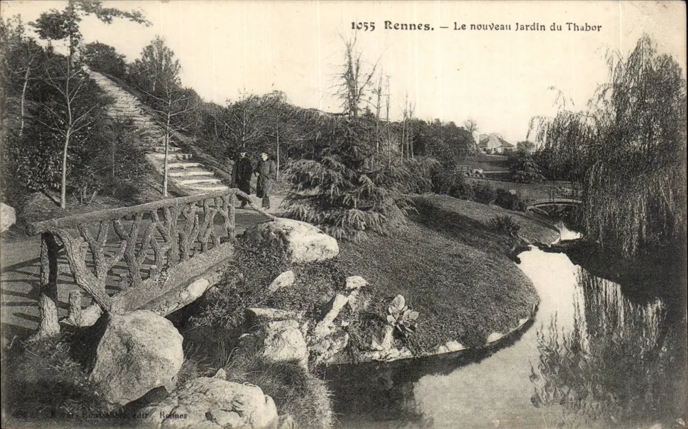 Rennes — Der neue Garten des Thabor — Verlag: H. Lefebvre, Rennes - Vorderseite