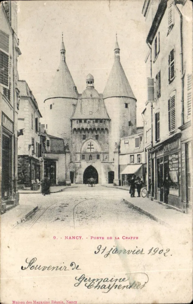 Nancy — Porte de la Craffe — Maison des Magasins Réunis, n°9 - Frente