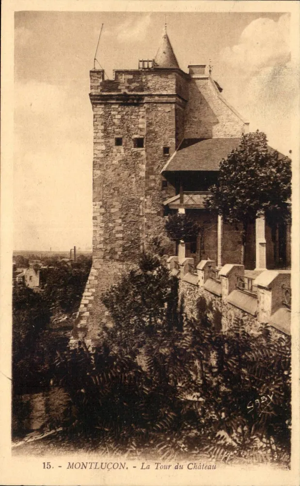 Montluçon — A Torre do Castelo — Saby - Frente