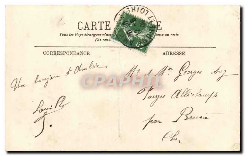 Amboise — Katedra św. Huberta — MM. - Rewers