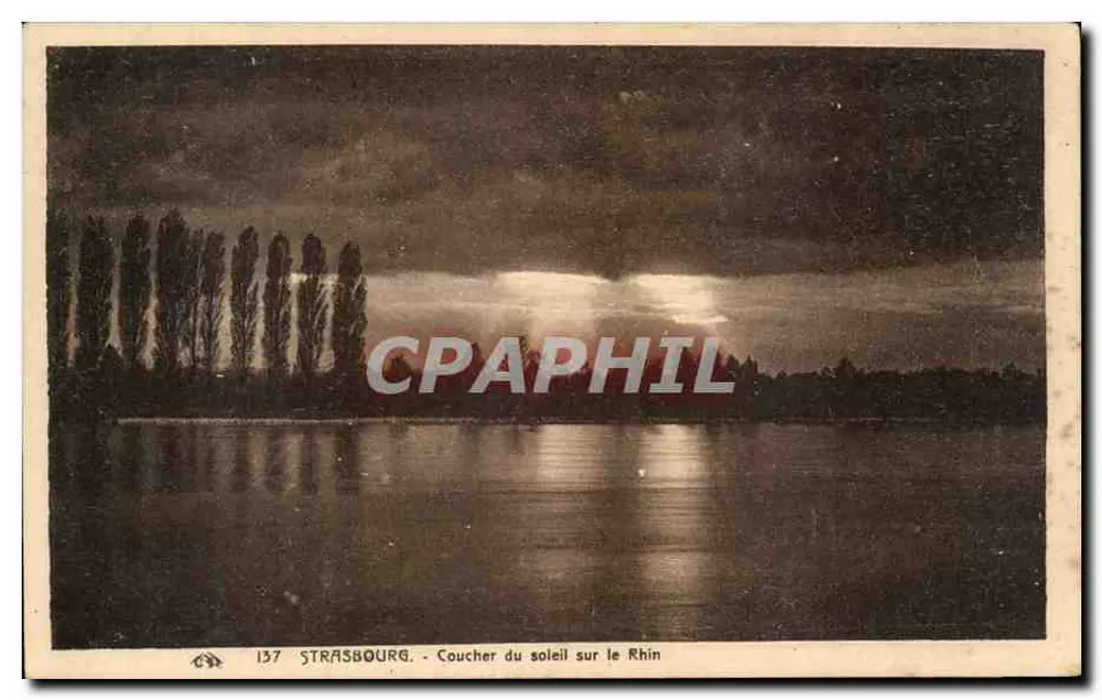 Estrasburgo - Pôr do sol no rio Reno — n° 137 - Frente