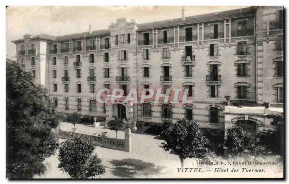 Hotel der Terme — Vittel — Heuriot, uitg., 7, Rue de la Gare - Voorkant