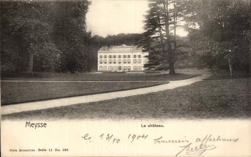 Meysse — O castelo — Nels, Bruxelas, Série 11 No 596 - Frente