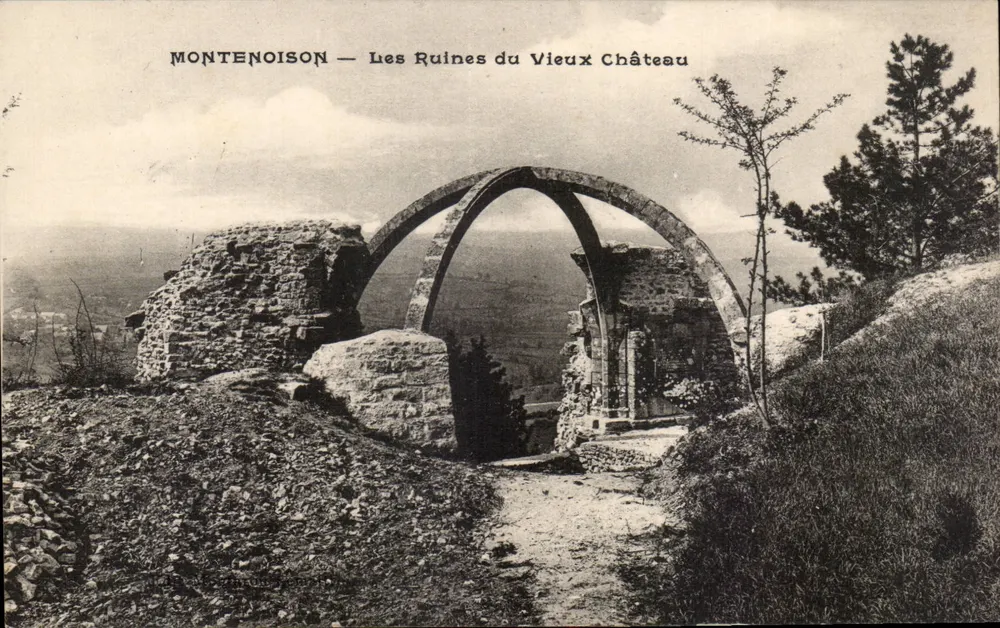Montenoison — Las Ruinas del Viejo Castillo - Anverso