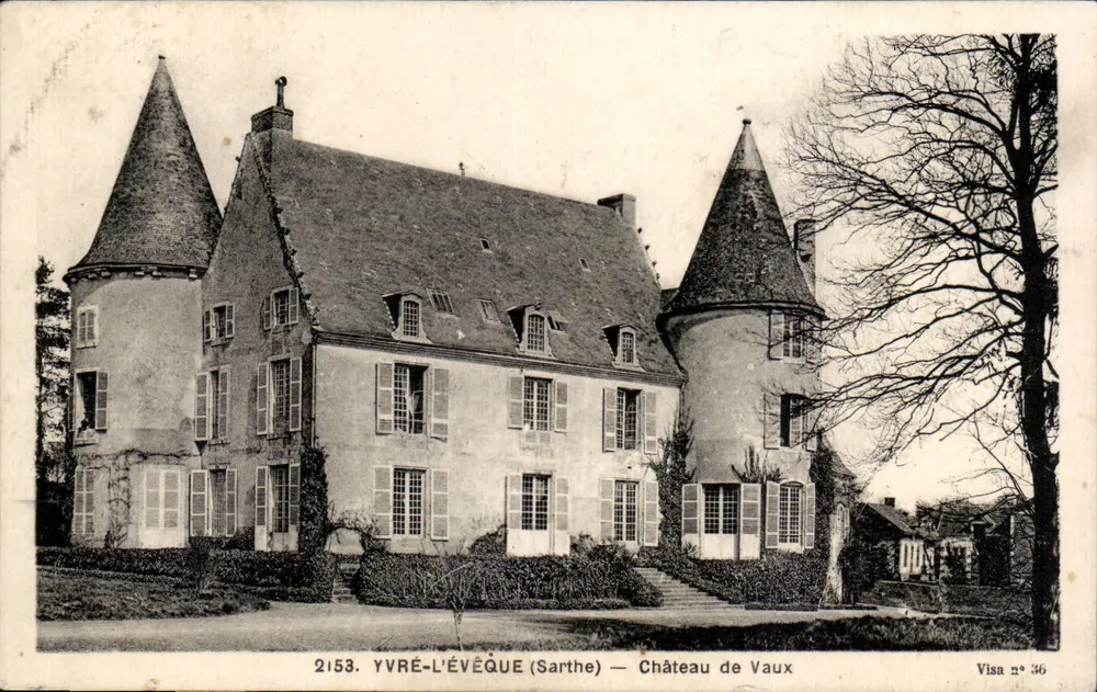 Yvré-l'Évêque (Sarthe) — Castelo de Vaux — Visa n° 36 - Frente