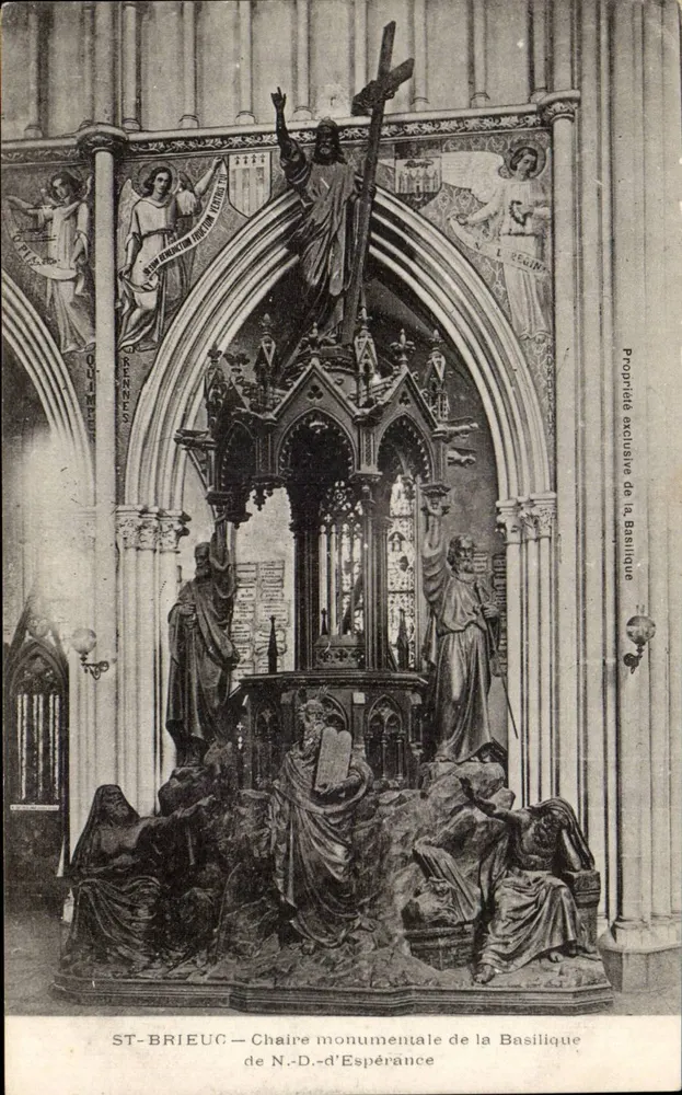 ST-BRIEUC — Monumentale Kanzel der Basilika N.-D.-d'Espérance — Exklusives Eigentum der Basilika - Vorderseite