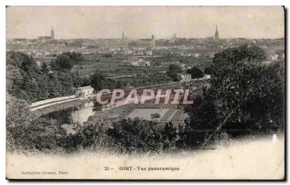 Niort - Vista panorâmica — Coleção Clouzot, n°21 - Frente