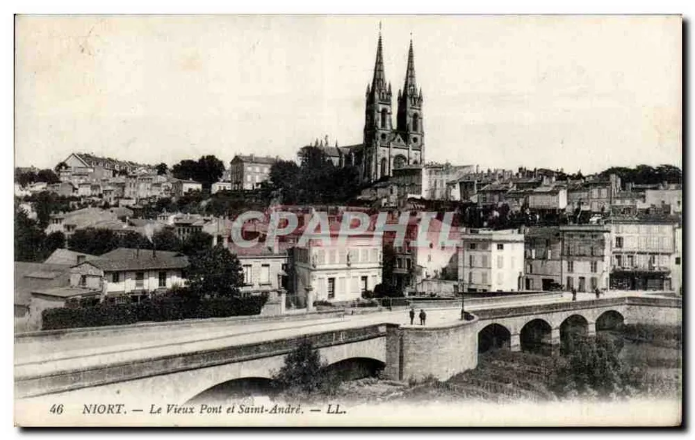 Niort — O Velho Ponte e São André — LL. - Frente