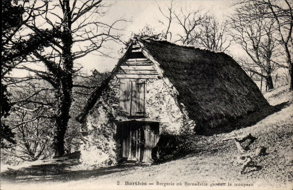 Barthès — Schäferhütte, in der Bernadette die Herde betreute — Ed. P. Duret - Lourdes - Vorderseite