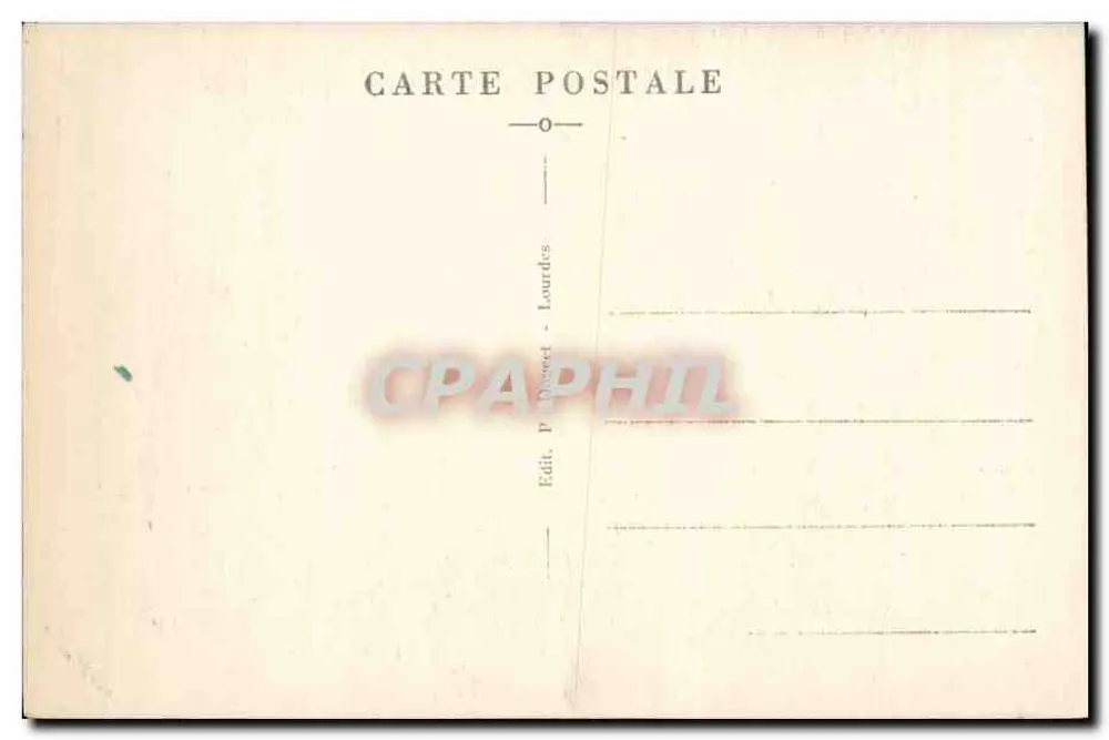Barthès — Schäferhütte, in der Bernadette die Herde betreute — Ed. P. Duret - Lourdes - Rückseite