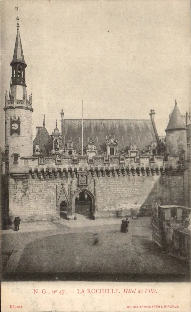 La Rochelle — Hotel de Ville — MP Wetterwald Frères, Bordeaux, n°47 - Frente