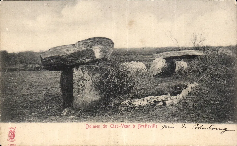 Dolmen von Cist-Vean in Bretteville bei Cherbourg — Verleger Paris NE, Nr. 33271 - Vorderseite