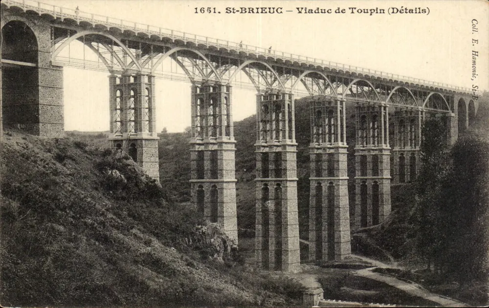 St-BRIEUC — Viaduto de Toupin (Detalhes) — Coll. E. Hamont, St-Brieuc - Frente