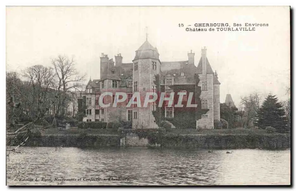 Schloss Tourlaville — Cherbourg, Seine Umgebung — Edition L. Ratti, Neuheiten und Herstellung, Cherbourg - Vorderseite