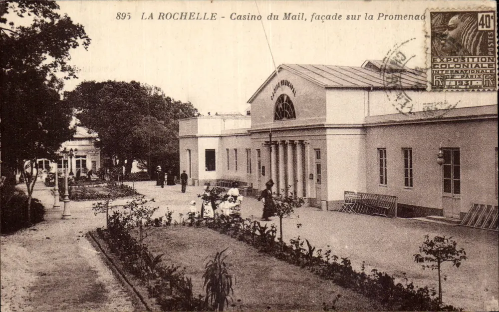 LA ROCHELLE - Casino du Mail, Fassade zur Promenade — anonymer Verleger, Nr. 895 - Vorderseite
