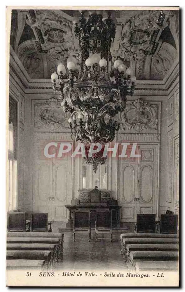 Sens - Rathaus - Trauzimmer - L.L. n°51 - Vorderseite