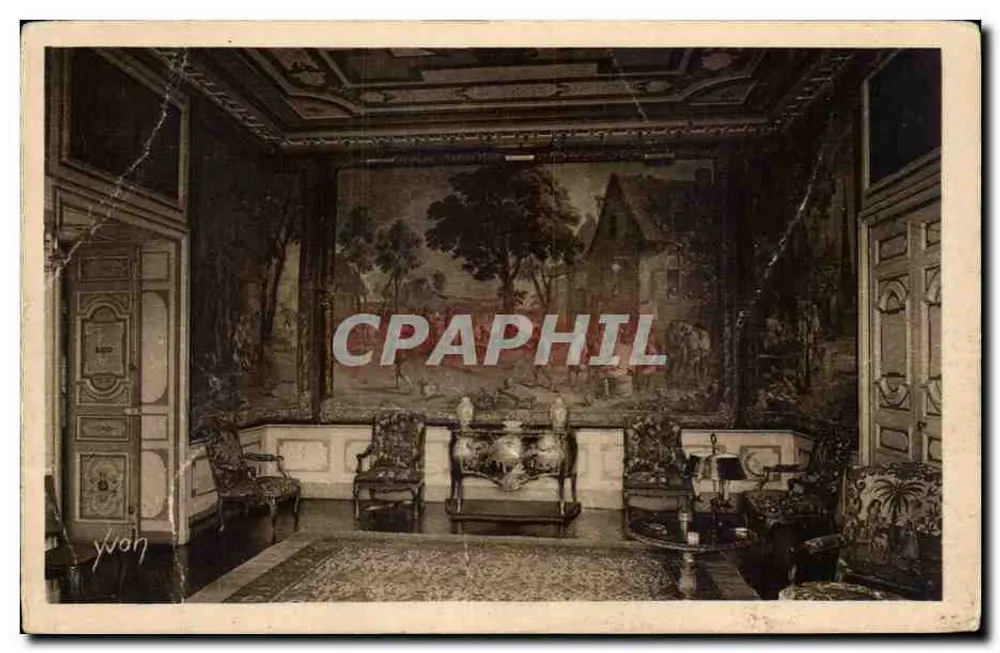 Pequeno Salão — Castelo de Cheverny — Edições de Arte Yvon - Frente