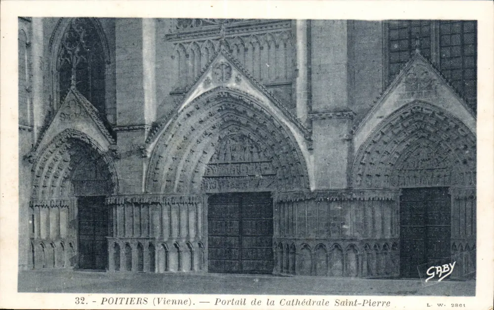 Poitiers (Vienne) — Portal der Kathedrale Saint-Pierre — Gaby, n° 2861 - Vorderseite