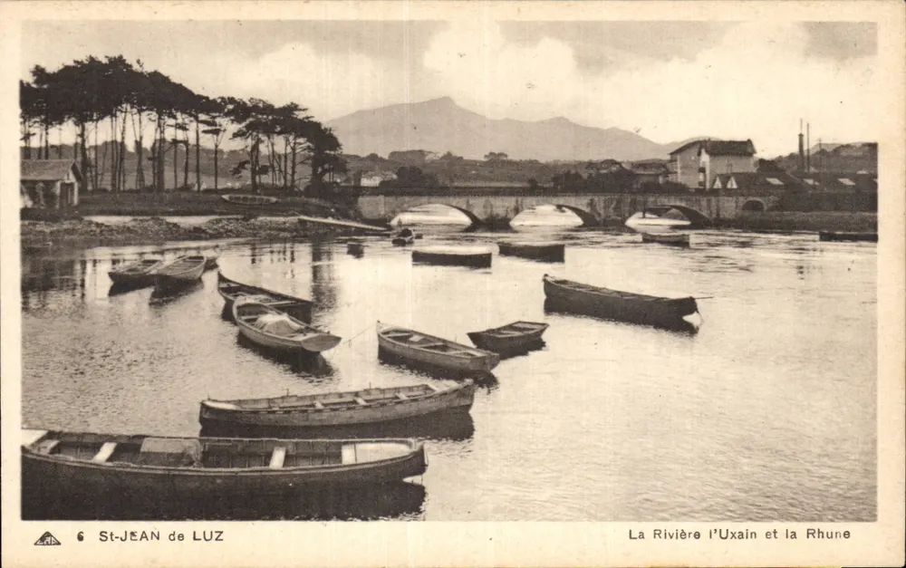 St-Jean de Luz — Die Fluss L'Uxain und die Rhune — Arts des Arts Photographiques - Strasbourg-Schiltigheim - Vorderseite