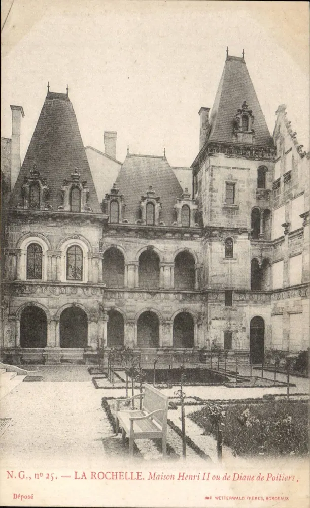 La Rochelle — Haus Henri II oder Diane de Poitiers — IMP. WETTERWALD FRÈRES, BORDEAUX - Vorderseite