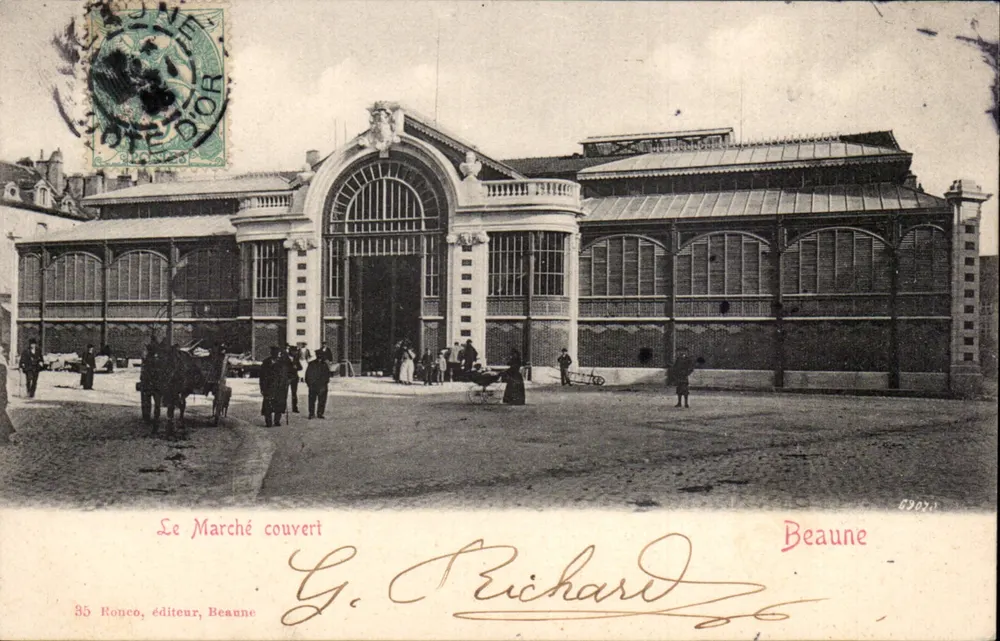 Mercado coberto — Beaune — G. Richard, editor, Beaune - Frente