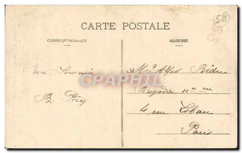 Clamecy - Igreja de São Martinho - A Fachada — E. Goulet, lib.-edit., Clamecy, n°97 - Verso