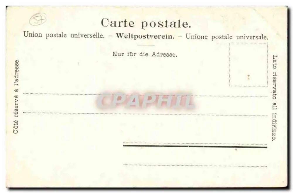 Fribourg - Fontäne der Tapferkeit — Verlag Burdor, Lith. Saint-Mier, n° 1881 - Rückseite