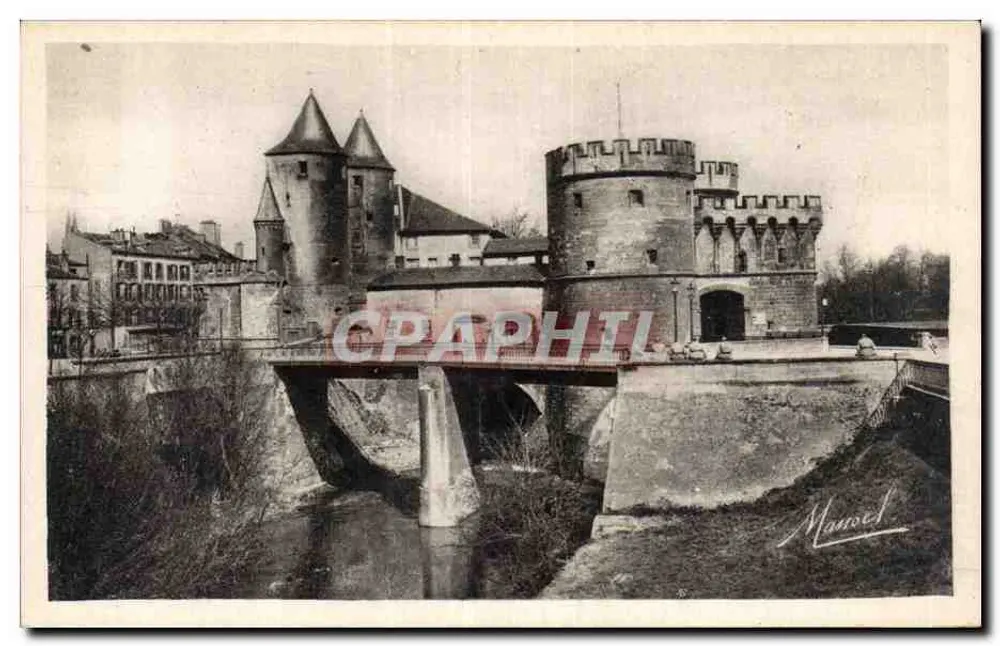 Metz - Porte des Allemands und die Seille — Edition P.-M. - Vorderseite