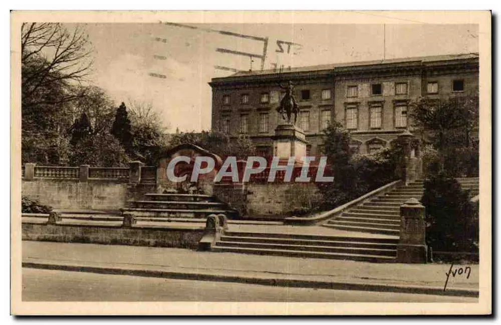 Palast der Gerechtigkeit und Statue von La Fayette — Metz (Moselle) — Les Éditions d'Art 'Von' Nr. 125 - Vorderseite