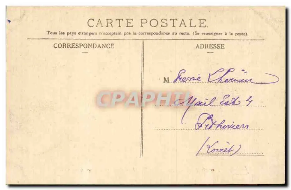 Pithiviers — Nordpost — Faubourg du Croissant — Verlag Pithiviers n°1032 - Rückseite