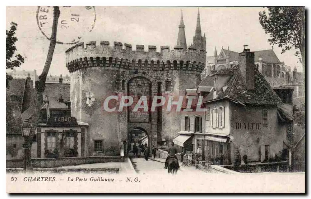 Chartres — A Porta Guillaume — N.G. n°57 - Frente