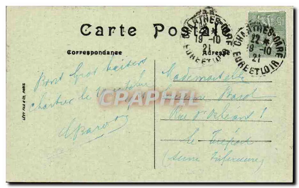 Chartres — A Porta Guillaume — N.G. n°57 - Verso