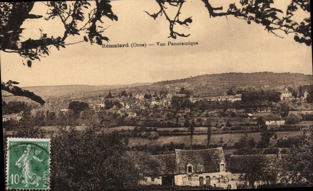 Rémalard (Orne) — Widok panoramiczny — Wydawnictwo A. Brosse - Awers