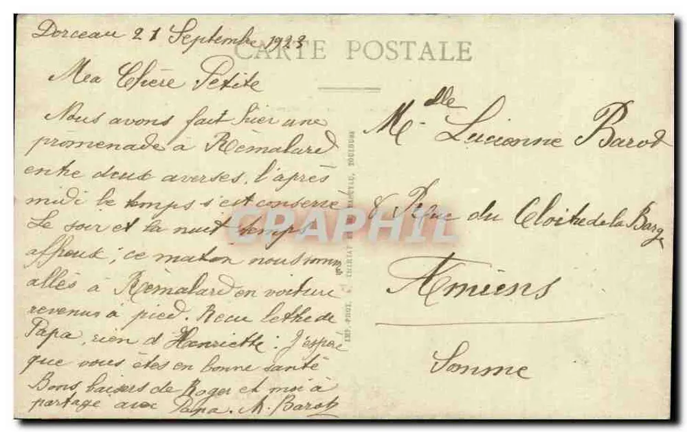 Rémalard (Orne) — Widok panoramiczny — Wydawnictwo A. Brosse - Rewers