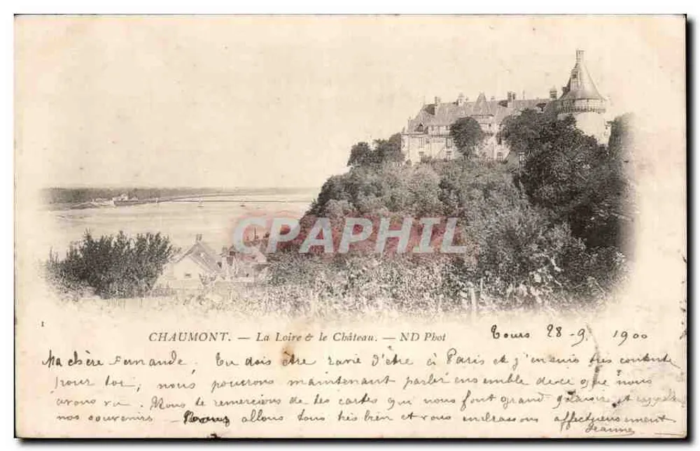 Chaumont — A Loire & o Castelo — ND Phot - Frente