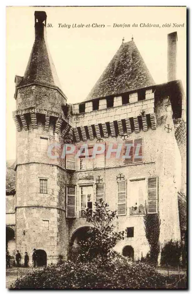 Taley (Loir-et-Cher) — Torre do Castelo, lado Norte — n°50 - Frente