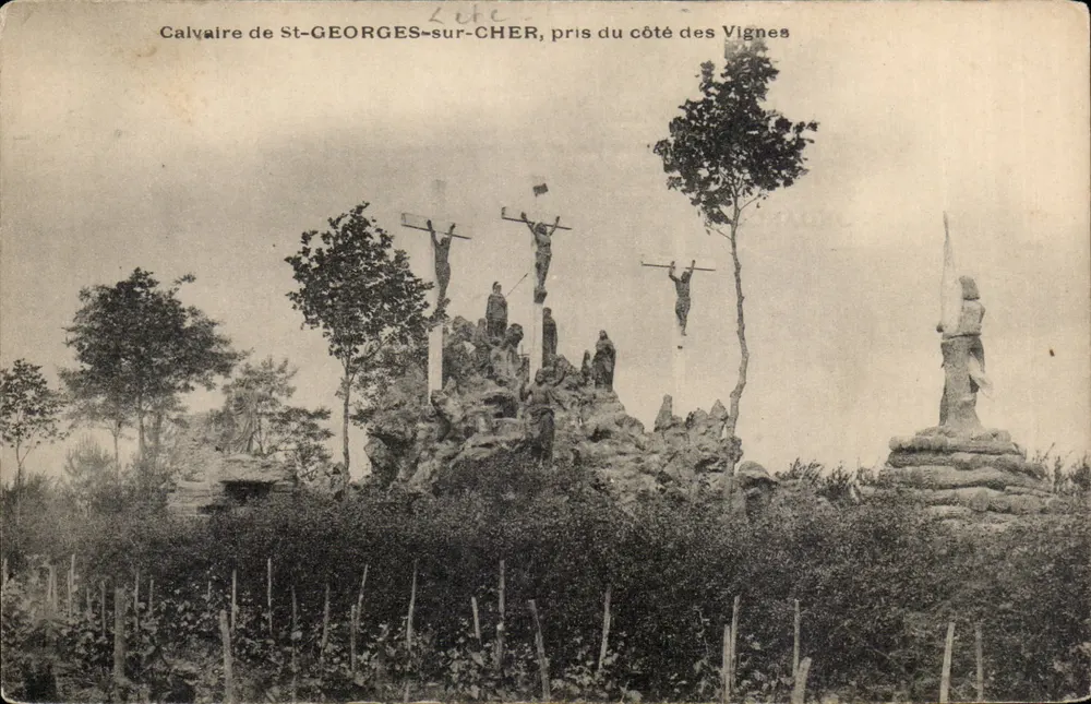 Calvaire de St-GEORGES-sur-CHER — vom Seiten der Vignes — Léte - Vorderseite