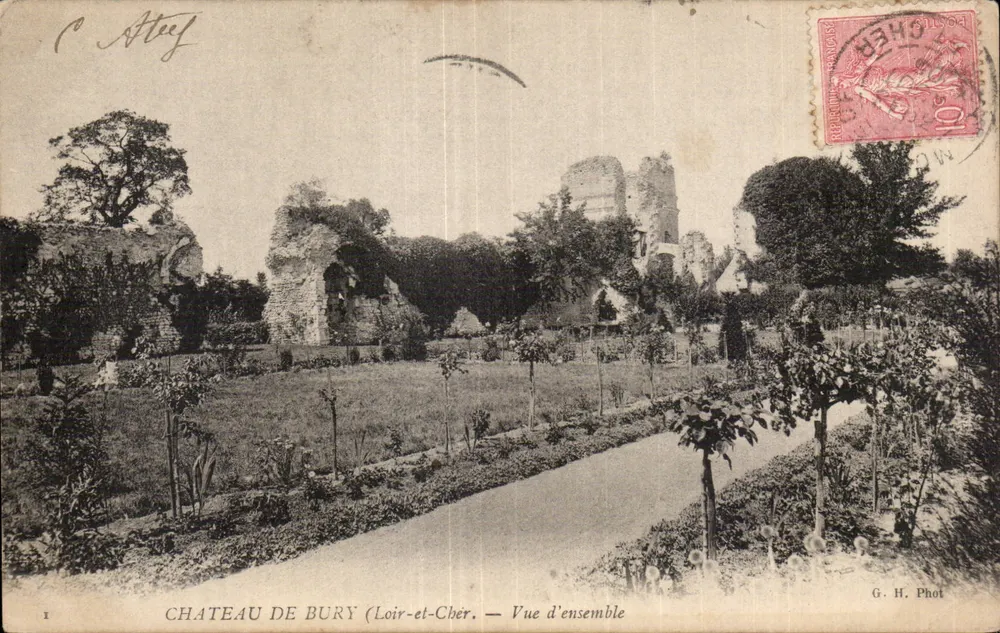 Castelo de Bury (Loir-et-Cher) — Visão geral — G. H. Phot - Frente
