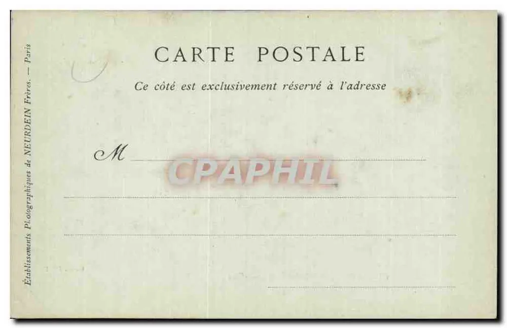 Castelo de la Ferté-Imbault — Loir-et-Cher — G. H. Phot - Verso