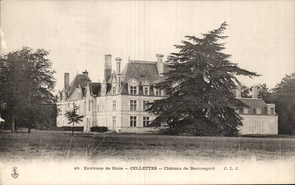 Castillo de Beauregard — Cellettes — Alrededores de Blois — C.L.C. - Anverso